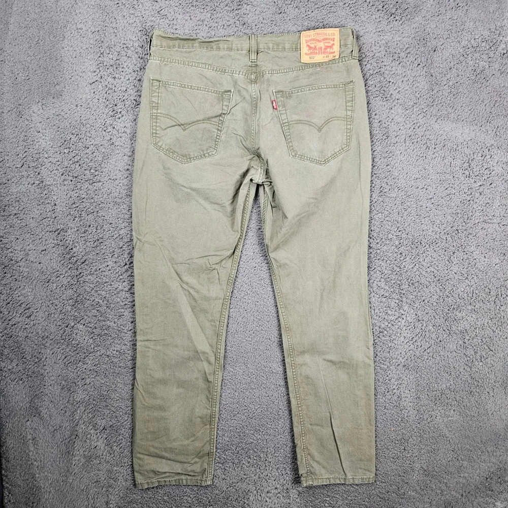 Levi's Mens 33x32 511 Slim Fit Olive Green Cotton‎ Blend Jeans